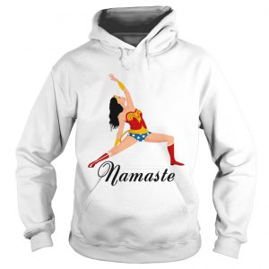 Wonder Woman doing yoga namaste hoodie