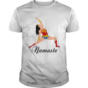 Wonder Woman doing yoga namaste unisex