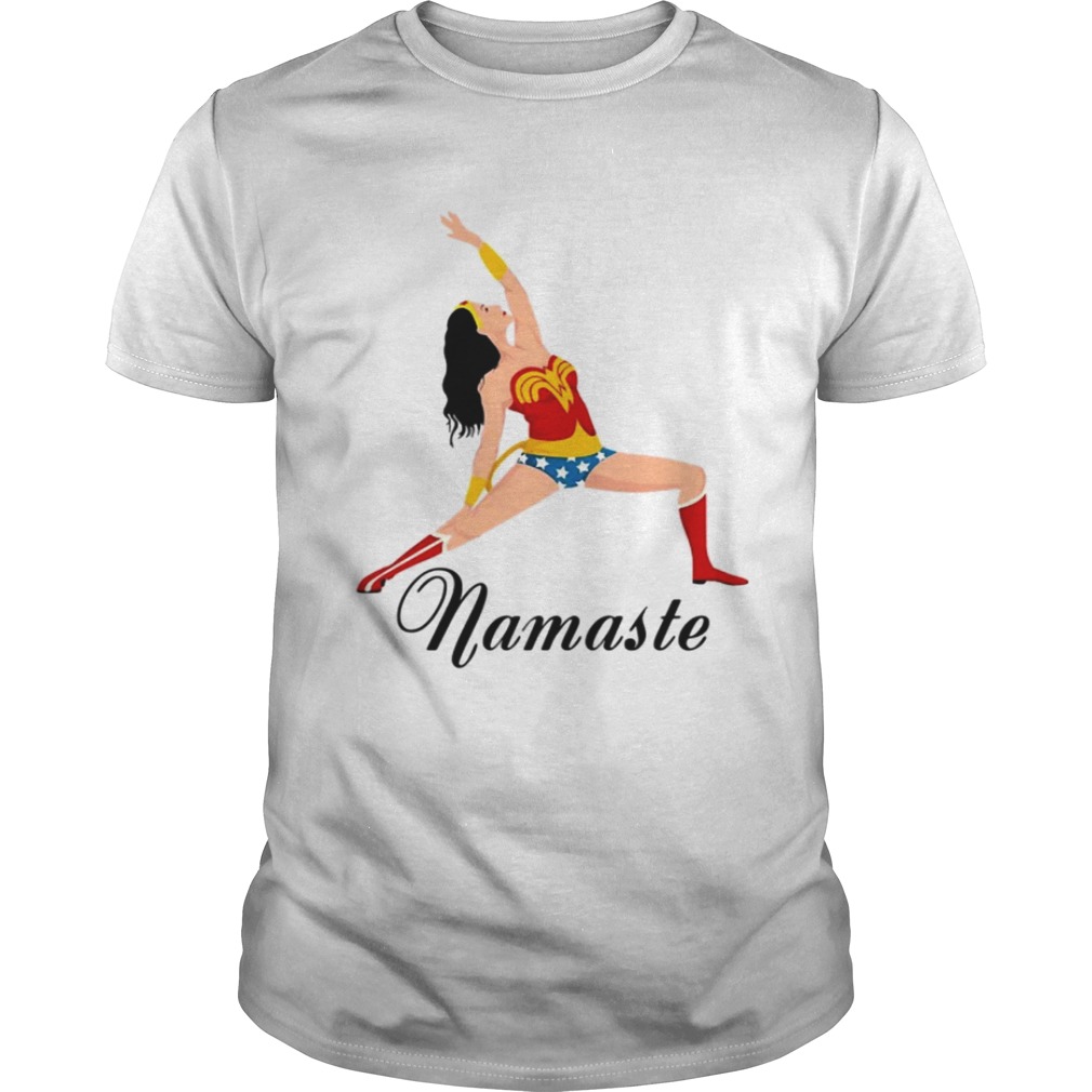 Wonder Woman doing yoga namaste shirts