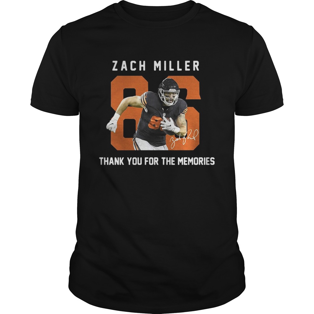 Zach Miller thank you for the memories shirts