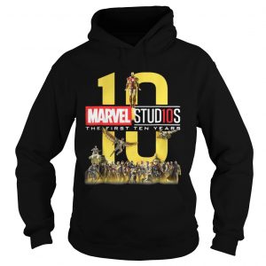 10 Marvel studios the first ten Years hoodie