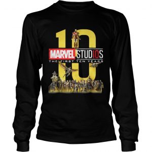 10 Marvel studios the first ten Years longsleeve tee