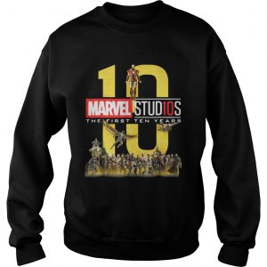 10 Marvel studios the first ten Years sweatshirt