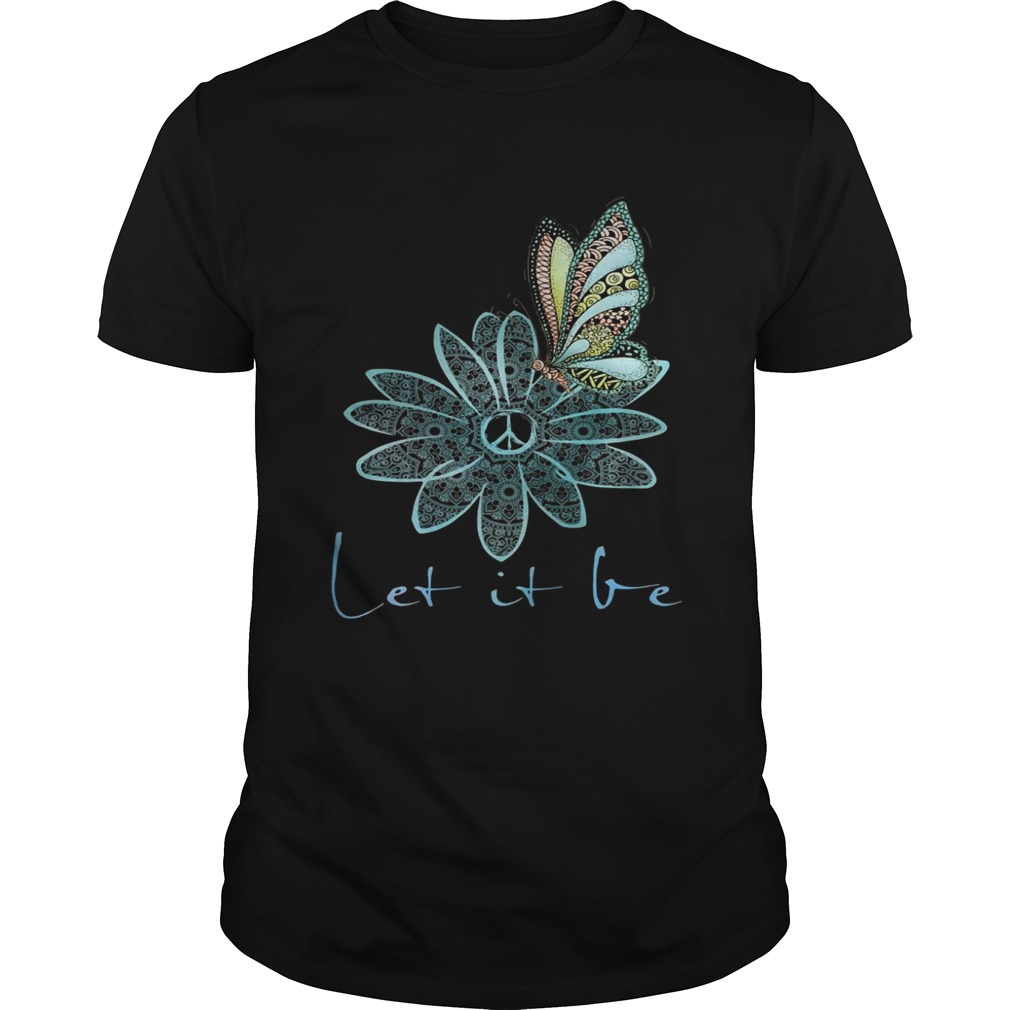 The Beatles Flower Butterfly Let It Be shirts