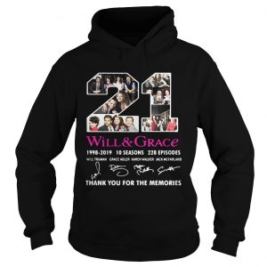 21 Will and Grace 19982019 thank you for the memories hoodie