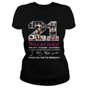 21 Will and Grace 19982019 thank you for the memories ladies tee