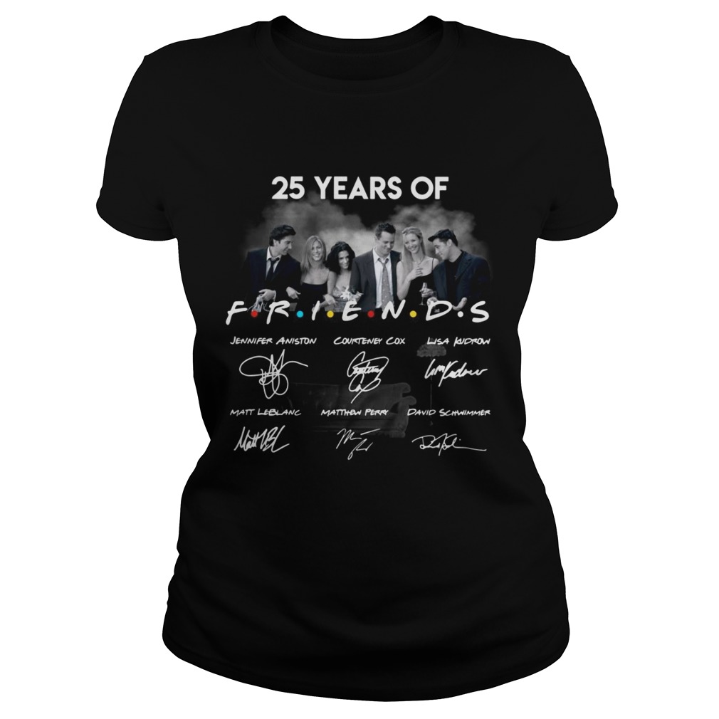 25 years of friends signature shirts