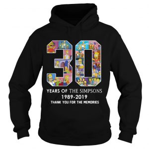 30 years of the Simpsons 1989 2019 thank you for the memories hoodie