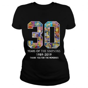 30 years of the Simpsons 1989 2019 thank you for the memories ladies tee