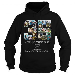 35 year of studio ghibli 19852020 Hayao Miyazaki thank you for the memories hoodie