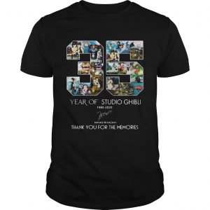 35 year of studio ghibli 19852020 Hayao Miyazaki thank you for the memories unisex