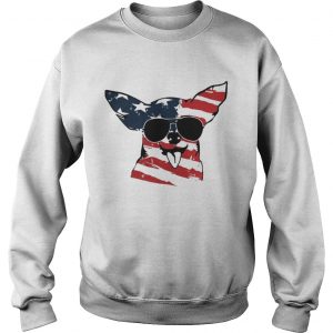 4th Of July Chihuahua American Flag sweatshirt