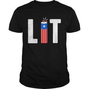 4th Of July Lit Shirt Fireworks Director Drinking unisex