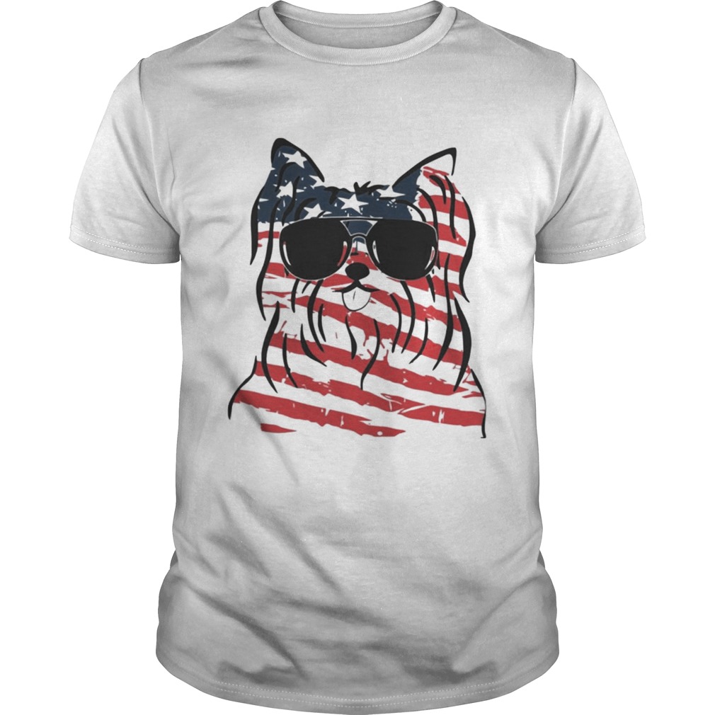 4th Of July Yorkshire Terrier American Flag Shirts