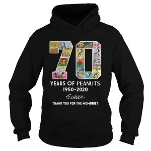 70 years of Peanuts 19502020 schulz thank you for the memories hoodie