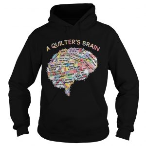 A quilters brain of people hoodie