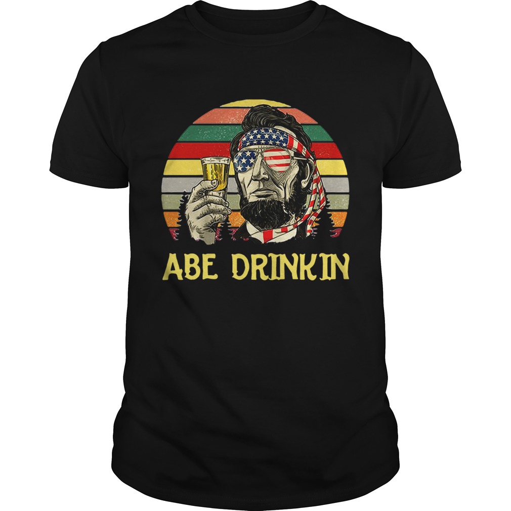 Abraham Lincoln Abe drinkin retro shirts