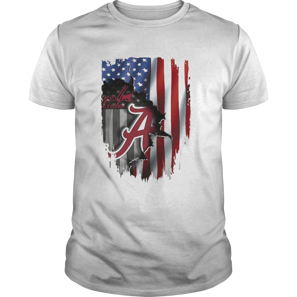 Alabama Crimson Tide flag America shirts