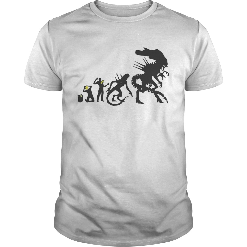 Alien Xenomorph evolution shirts