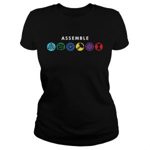 Assemble Marvel Superheroes ladies tee