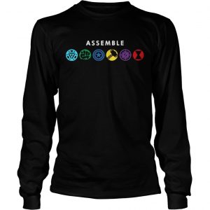 Assemble Marvel Superheroes longsleeve tee