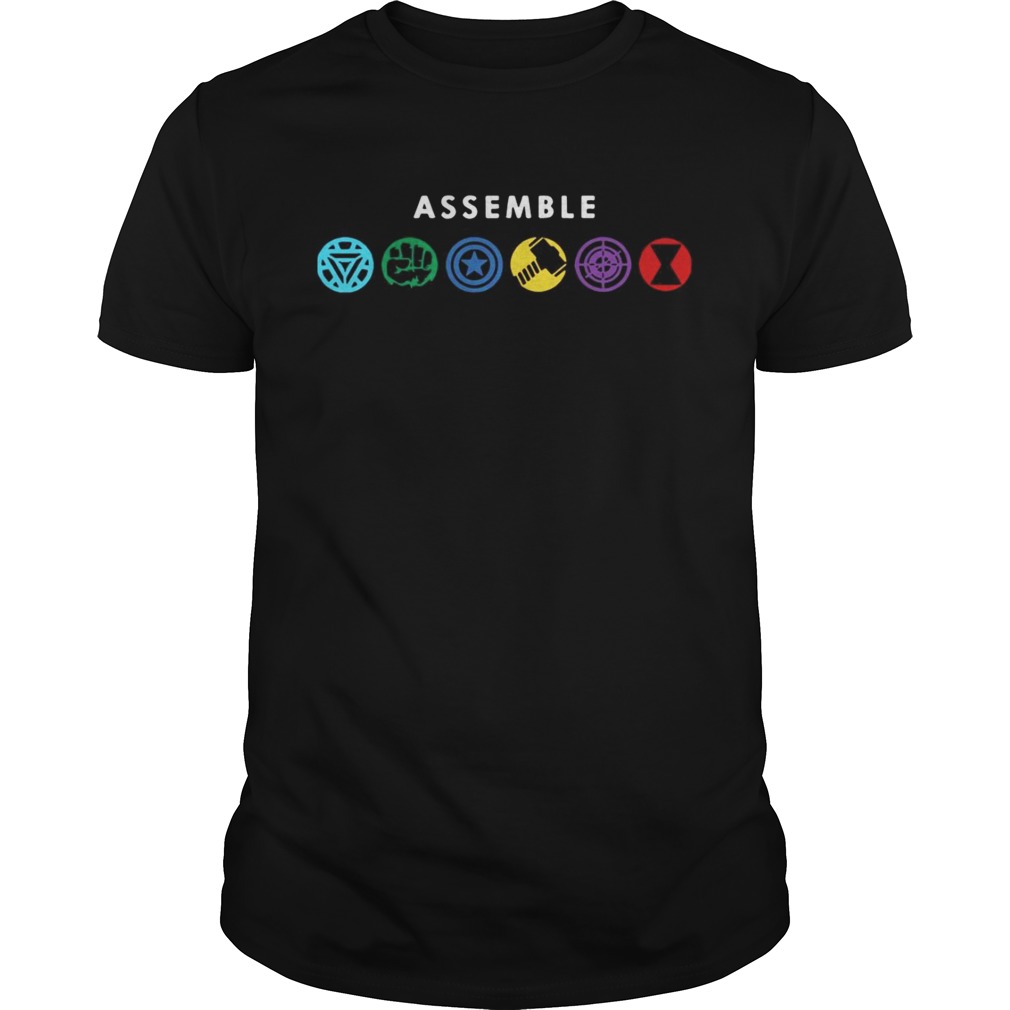 Assemble Marvel Superheroes shirts