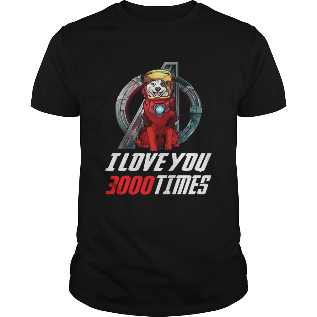 Australian Shepherd Aussie I love you 3000 times Marvel Avengers Endgame shirts