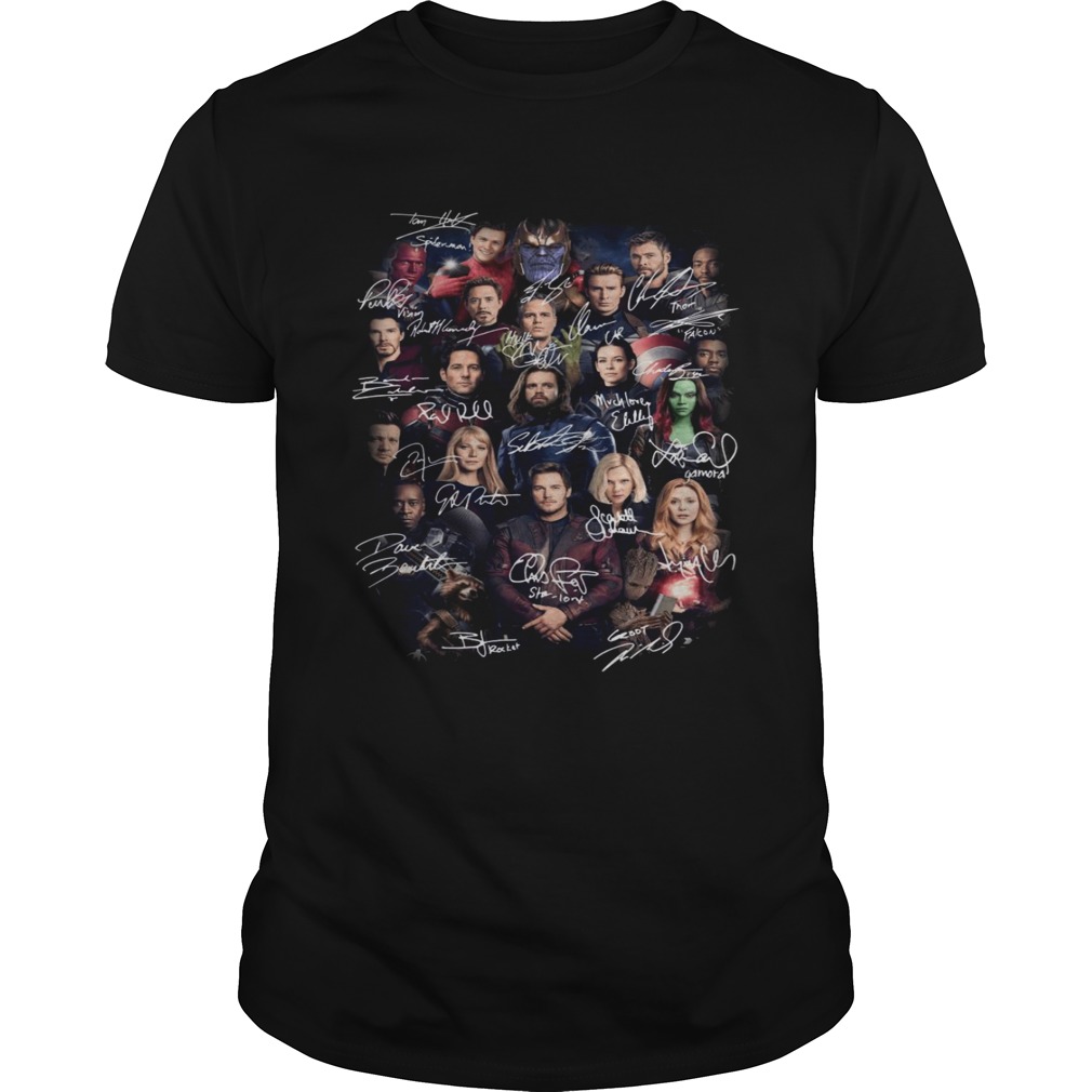 Avengers All Characters Signature shirts