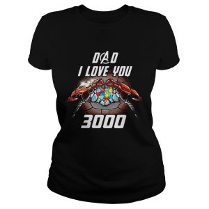 Avengers Dad i love you 3000 Iron Man Autism Awareness ladies tee