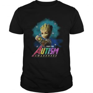 Avengers Groot Fight for Autism awareness unisexAvengers Groot Fight for Autism awareness unisex