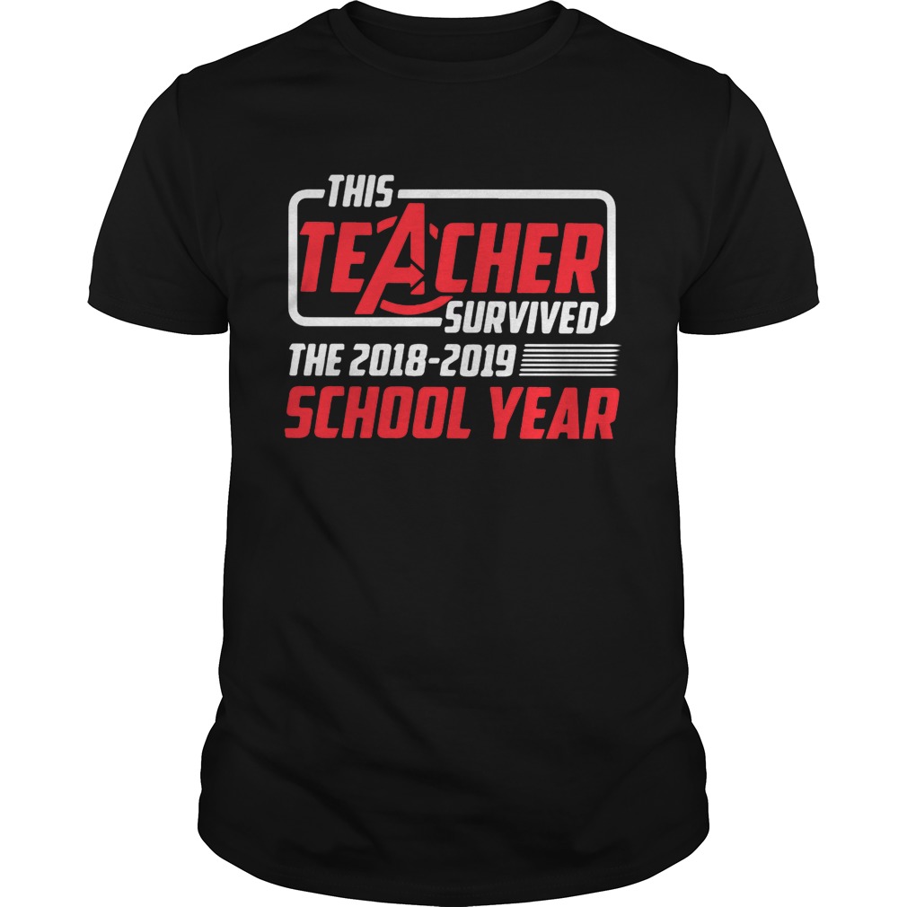 Avengers this teacher survived the 2018 2019 school year shirts