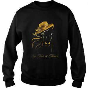 Big hats and horses sweatshirt