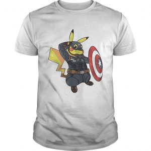 Captain America Pikachu Marvel Avenger unisex