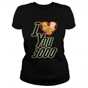 Dad and Daughter Iron Man I Love You 3000 three thousand ladies tee