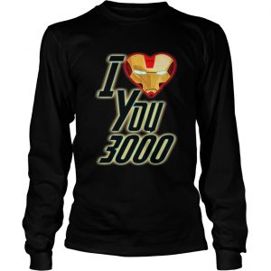 Dad and Daughter Iron Man I Love You 3000 three thousand longsleeve tee