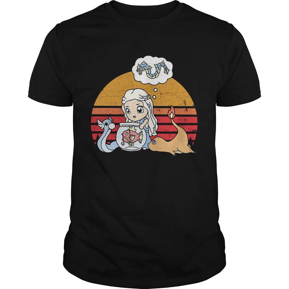 Daenerys Targaryen chibi Game of Thrones retro shirts