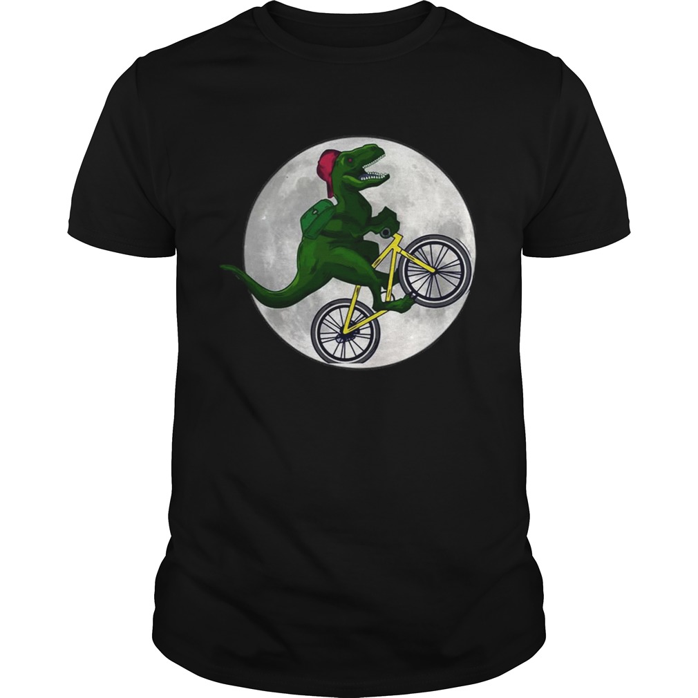 Dinosaurs Ride Bicycles On The Moon Shirts