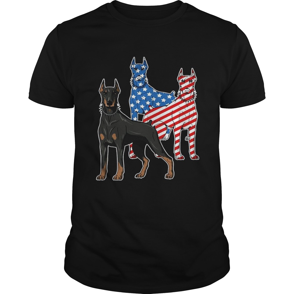 Doberman Dog Flag T-shirts