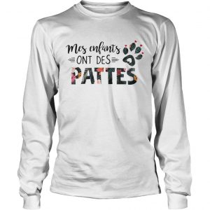 Flower Mes enfants ont des pattes longsleeve tee