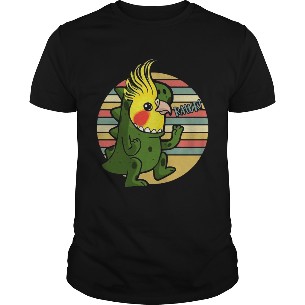 Funny Parrot Costume T-Rex Vintage T-shirts