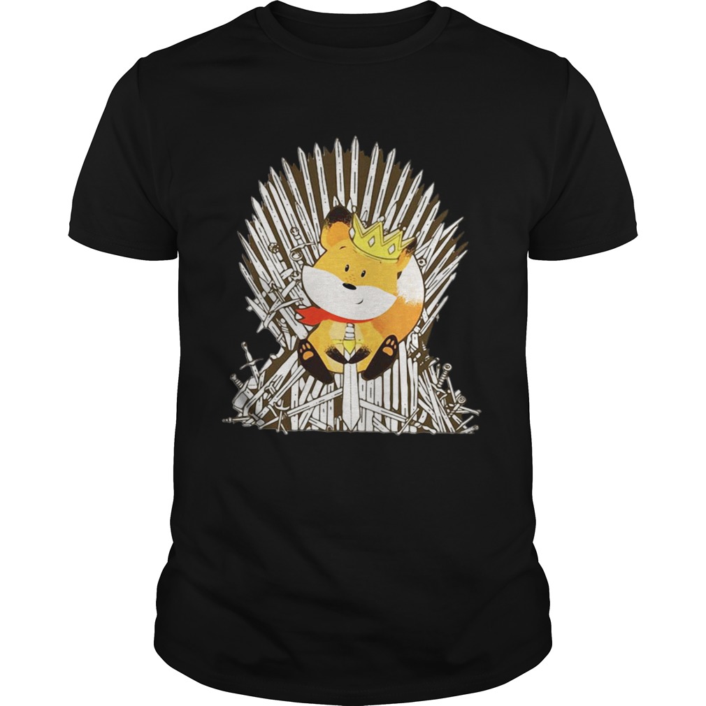 Game of Thrones Fox King Iron throne shirts