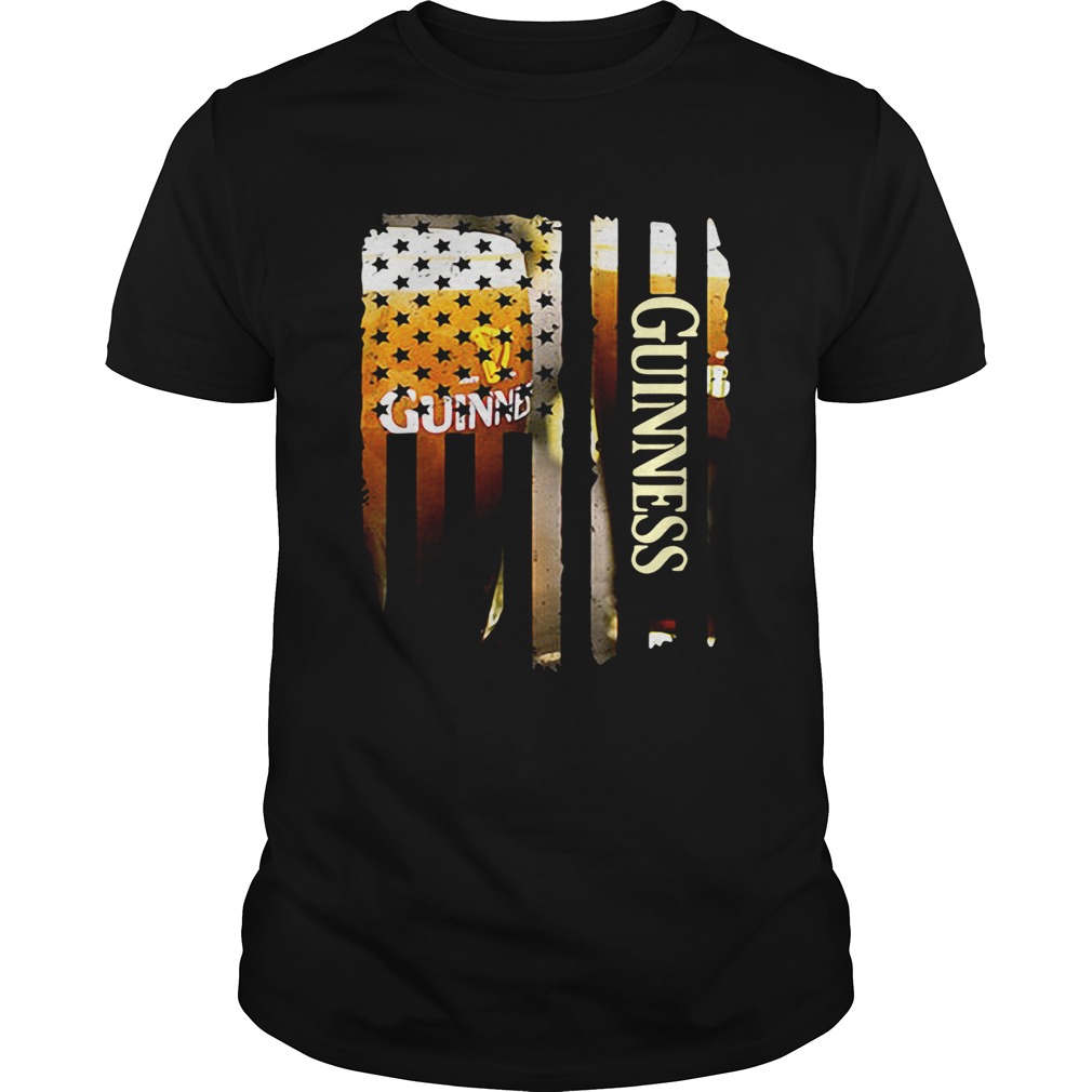 Guinness America flag shirts