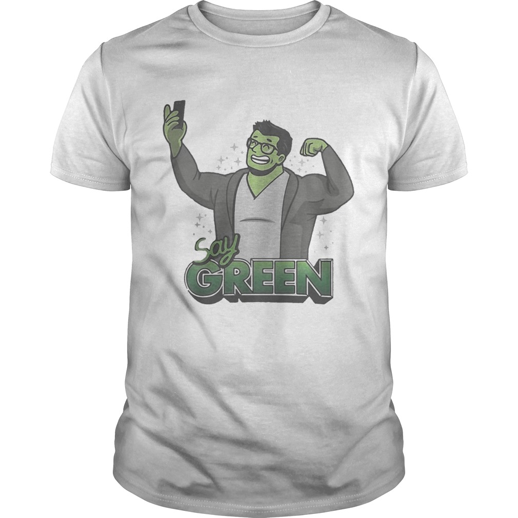 Hulk Avengers endgame say green shirts