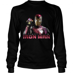 I am Iron Man Avengers Endgame Nano gauntlet longsleeve tee