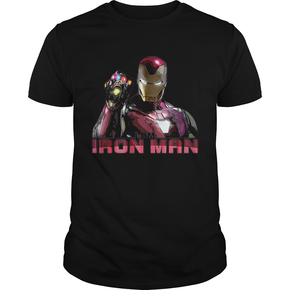 I am Iron Man Avengers Endgame Nano gauntlet shirts