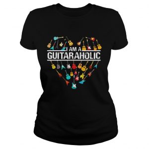 I am a Guitar guitar aholic ladies tee