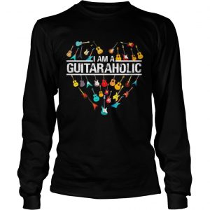 I am a Guitar guitar aholic longsleeve tee