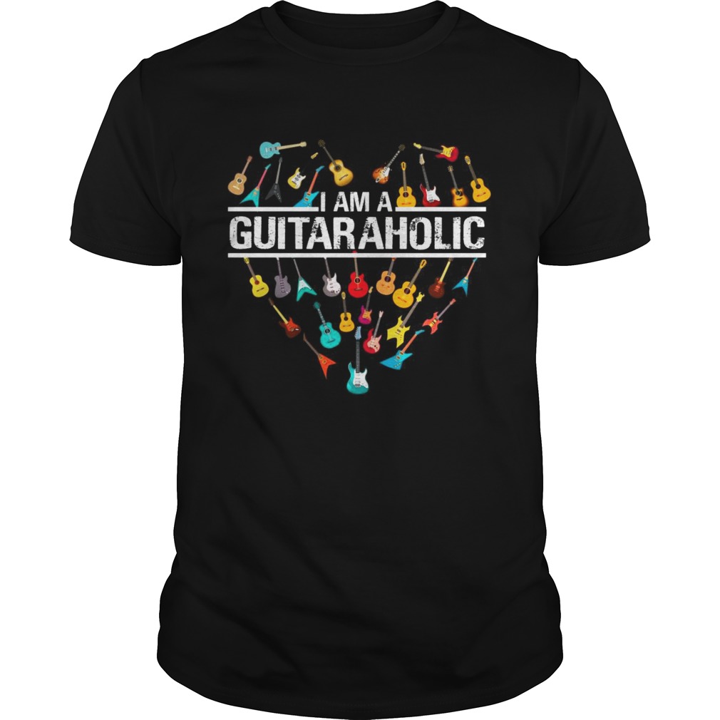 I am a Guitar guitar aholic shirts