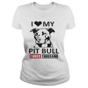 I love my Pit Bull three thousand Marvel Studios ladies tee