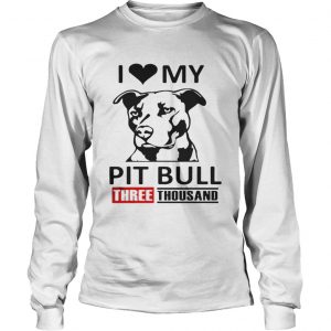 I love my Pit Bull three thousand Marvel Studios longsleeve tee